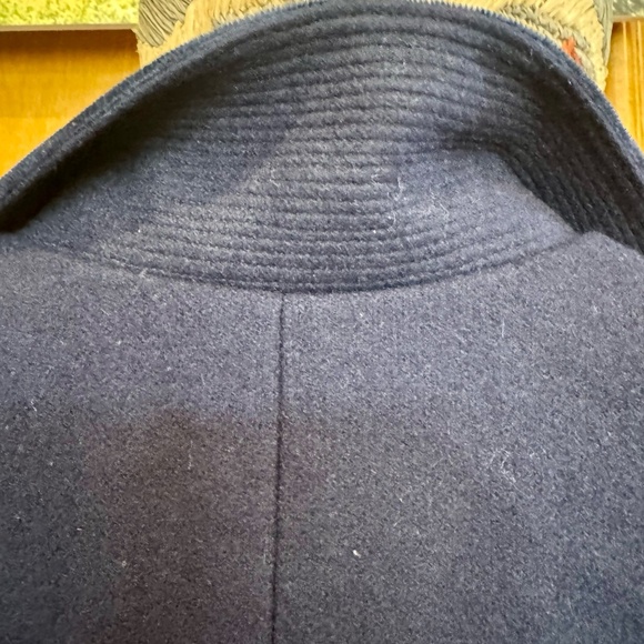 Trotters Heritage girls Navy Blue  double breasted elegant wool coat size 5 - Picture 4 of 8